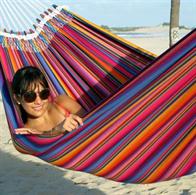 Indigo hammock in authentic colors from the Mayan culture