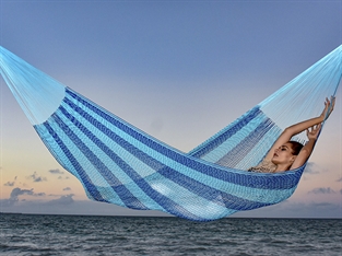 Blue & Blue Mercerized Standard Hammock