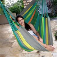 Perfect hammock chair for relaxing in the garden.