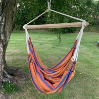 The Guatemala Vino Hammock Chair in Unique Golden Fabric