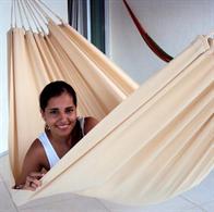 Outdoor Fabric Hammock PRO 1 persons - Solid Color Beige