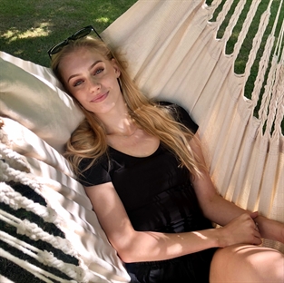 Natural white hammock chair VERA