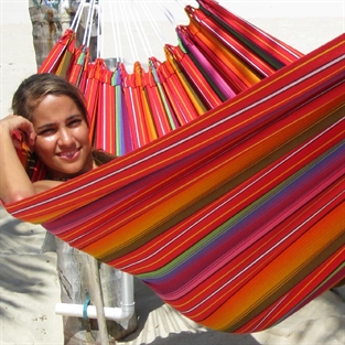 Popular rainbow colored hammock. No. C160.0r