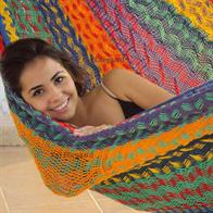 One Size Hammock in Thick Cord Cotton from Mexico. One 